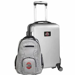 Discount - Ohio State Buckeyes Deluxe 2-Piece Backpack & Carry-On Set Black -Ohiostate Hobby Import Store 1352 closl104 silver mainProductImage FullSize