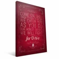Discount - Ohio State Buckeyes 16" x 24" Song Canvas Print