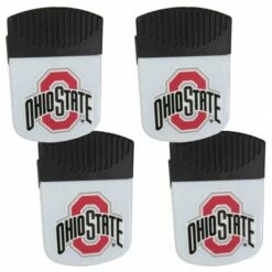 Discount - Ohio State Buckeyes 4 Pack Chip Clip Magnet with Bottle Opener