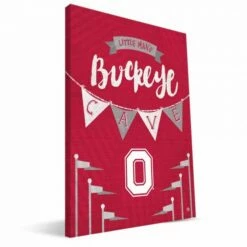 Discount - Ohio State Buckeyes 8" x 12" Little Man Canvas Print