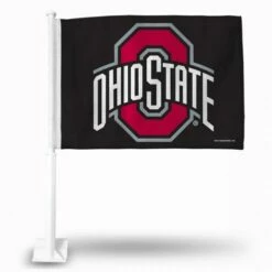 Discount - Ohio State Buckeyes Black Car Flag