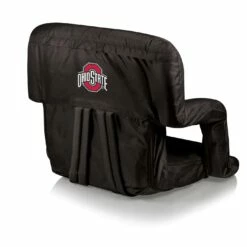 Discount - Ohio State Buckeyes Black Ventura Portable Outdoor Recliner