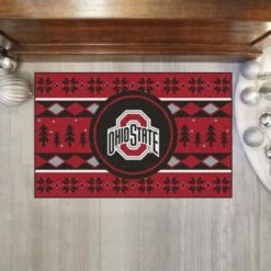 Discount - Ohio State Buckeyes Christmas Sweater Starter Rug