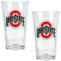 Discount - Ohio State Buckeyes College 16 Oz. Pint Glass 2-Piece Set