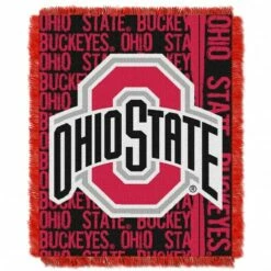 Discount - Ohio State Buckeyes Double Play Woven Throw Blanket