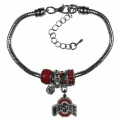 Discount - Ohio State Buckeyes Euro Bead Bracelet
