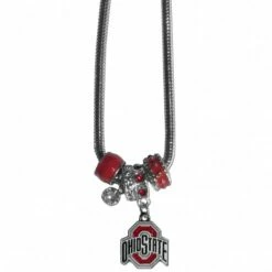 Discount - Ohio State Buckeyes Euro Bead Necklace