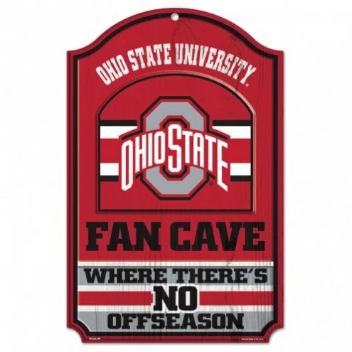 Discount - Ohio State Buckeyes Fan Cave Wood Sign 1 Discount - Ohio State Buckeyes Fan Cave Wood Sign