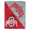 Discount - Ohio State Buckeyes Halftone Raschel Blanket