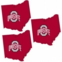 Discount - Ohio State Buckeyes Home State Decal - 3 Pack