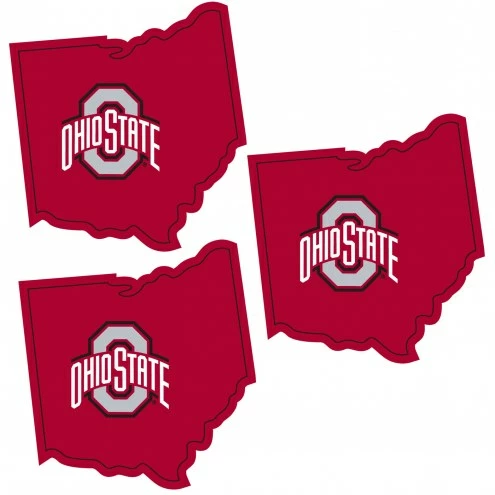 Discount - Ohio State Buckeyes Home State Decal - 3 Pack 1 Discount - Ohio State Buckeyes Home State Decal - 3 Pack