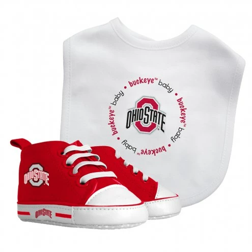Discount - Ohio State Buckeyes Infant Bib & Shoes Gift Set 1 Discount - Ohio State Buckeyes Infant Bib & Shoes Gift Set