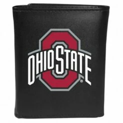 Discount - Ohio State Buckeyes Large Logo Leather Tri-fold Wallet