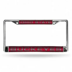 Discount - Ohio State Buckeyes Laser Chrome License Plate Frame