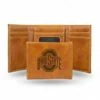 Discount - Ohio State Buckeyes Laser Engraved Brown Trifold Wallet
