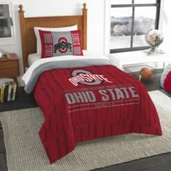 Discount - Ohio State Buckeyes Modern Take Twin Comforter Set