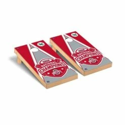 Discount - Ohio State Buckeyes National Champ Triangle Cornhole Game Set