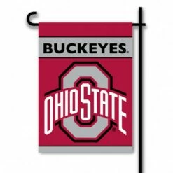 Discount - Ohio State Buckeyes NCAA Premium 2-Sided Garden Flag With Pole