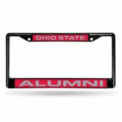 Discount - Ohio State Buckeyes Laser Black License Plate Frame