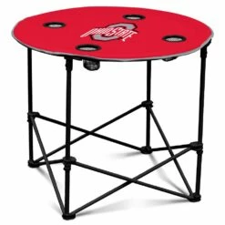 Discount - Ohio State Buckeyes Round Folding Table