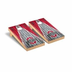 Discount - Ohio State Buckeyes Weathered Triangle Cornhole Game Set