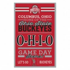 Discount - Ohio State Buckeyes Established Wood Sign