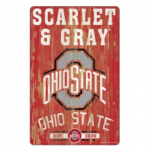 Discount - Ohio State Buckeyes Slogan Wood Sign 1 Discount - Ohio State Buckeyes Slogan Wood Sign